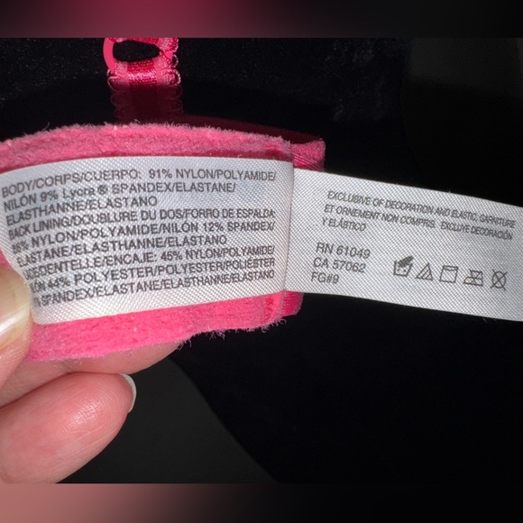 Wacoal Size 36 Floral Lace Pink Embroidered Bralette - Picture 7 of 8